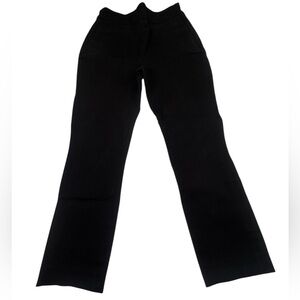 Sezane Paris Pants Women's Size 34 Black Cotton Jeans Preppy Side Zipper Casual